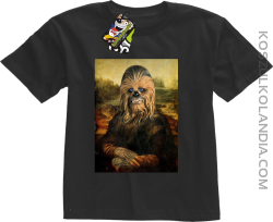 Mona Lisa Chewbacca CZUBAKA - Koszulka dziecięca czarna 