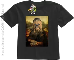 Mona Lisa Chewbacca CZUBAKA - Koszulka dziecięca czarna 