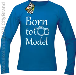 Born to model - Longsleeve męski royal