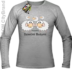 Jesteśmy dziećmi Bożymi -  Longsleeve Męski - Melanż