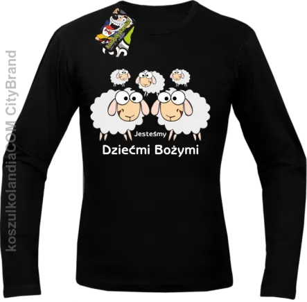 Jesteśmy dziećmi Bożymi -  Longsleeve Męski - Czarny