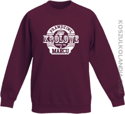 Prawdziwe królowe rodzą się w MARCU - Bluza dziecięca STANDARD burgundy