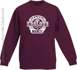 Prawdziwe królowe rodzą się w MARCU - Bluza dziecięca STANDARD burgundy