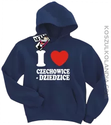 I love Czechowice-Dziedzice - bluza dziecięca - granatowy