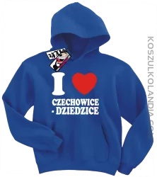 I love Czechowice-Dziedzice - bluza dziecięca - niebieski