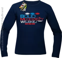 Bolid Młodzieży Wiejskiej - Longsleeve męski granat