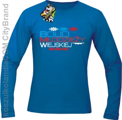 Bolid Młodzieży Wiejskiej - Longsleeve męski niebieski
