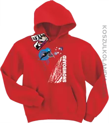 Snowboard Mountain Kids - bluza dziecięca - czerwony