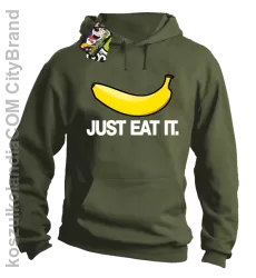 JUST EAT IT Banana - Bluza męska z kapturem khaki 