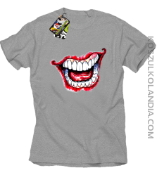 Halloween Jocker Smile Retro - koszulka męska melanż 