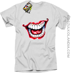 Halloween Jocker Smile Retro - koszulka męska biała