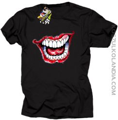 Halloween Jocker Smile Retro - koszulka męska czarna
