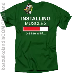 Installing muscles please wait... - Koszulka męska khely