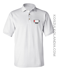 Tata Bateria do ładowania - Koszulka Polo męska biała 