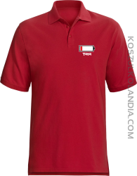 Tata Bateria do ładowania - Koszulka Polo męska czerwona 