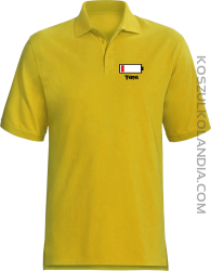 Tata Bateria do ładowania - Koszulka Polo męska żółta 
