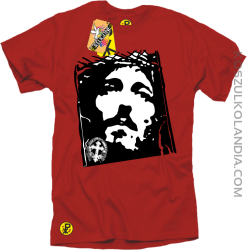 Jezus Chrystus Umarł na krzyżu za grzechy nasze - Koszulka męska czerwona 