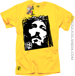 Jezus Chrystus Umarł na krzyżu za grzechy nasze - Koszulka męska żółta 