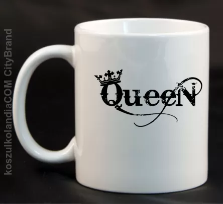 Queen Simple - Kubek ceramiczny BIAŁY 