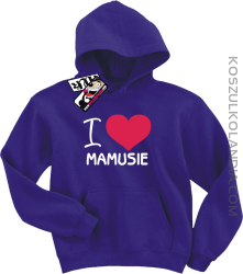 I love Mamusie - bluza dziecięca z nadrukiem - fioletowy