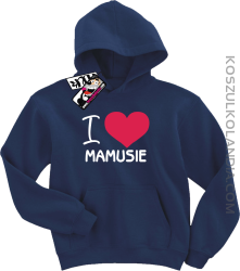 I love Mamusie - bluza dziecięca z nadrukiem - granatowy