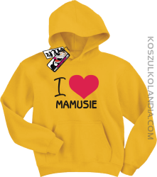 I love Mamusie - bluza dziecięca z nadrukiem - żółty