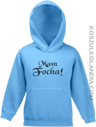 Mam Focha - Bluza dziecięca z kapturem błękit 