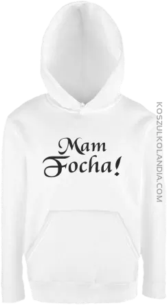 Mam Focha - Bluza dziecięca z kapturem biała 