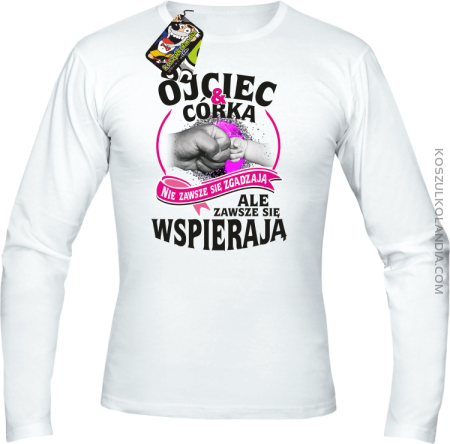 Ojciec i Córka nie zawsze się zgadzają ale zawsze się wspierają - Longsleeve męski 