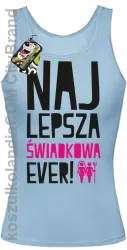 Najlepszy Świadkowa EVER - Top damski błękit 