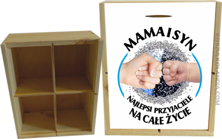 Mama i Syn najlepsi przyjaciele na całe życie - Skrzyneczka ozdobna 