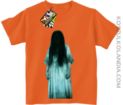 Halloweenowa zjawa zmora - koszulka dziecięca pomarańczowa