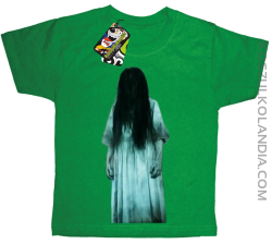 Halloweenowa zjawa zmora - koszulka dziecięca zielona