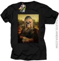 Mona Lisa Chewbacca CZUBAKA - Koszulka męska czarna 