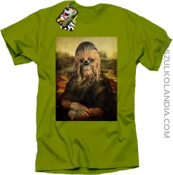 Mona Lisa Chewbacca CZUBAKA - Koszulka męska kiwi 
