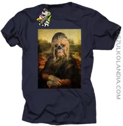 Mona Lisa Chewbacca CZUBAKA - Koszulka męska granat 