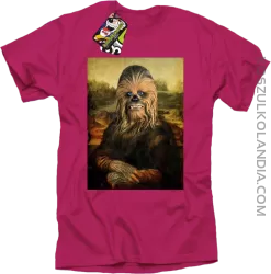 Mona Lisa Chewbacca CZUBAKA - Koszulka męska fuchsia 