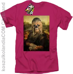 Mona Lisa Chewbacca CZUBAKA - Koszulka męska fuchsia 