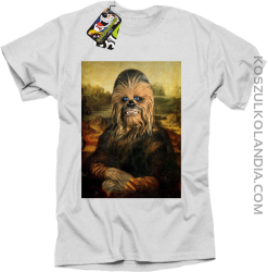 Mona Lisa Chewbacca CZUBAKA - Koszulka męska biała 