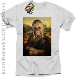 Mona Lisa Chewbacca CZUBAKA - Koszulka męska biała 