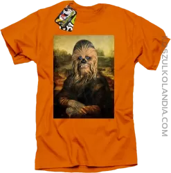 Mona Lisa Chewbacca CZUBAKA - Koszulka męska pomarańcz 