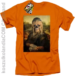 Mona Lisa Chewbacca CZUBAKA - Koszulka męska pomarańcz 