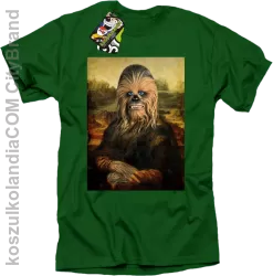 Mona Lisa Chewbacca CZUBAKA - Koszulka męska zielona 