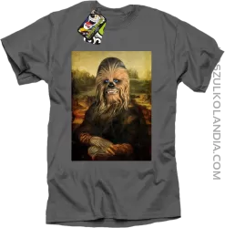 Mona Lisa Chewbacca CZUBAKA - Koszulka męska szara 