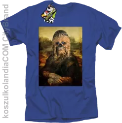 Mona Lisa Chewbacca CZUBAKA - Koszulka męska niebieska 