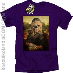 Mona Lisa Chewbacca CZUBAKA - Koszulka męska fiolet 