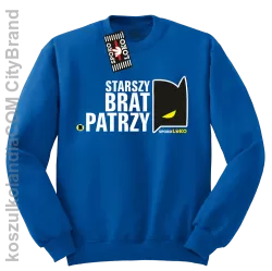 STARSZY BRAT PATRZY - Bluza standard bez kaptura niebieska 