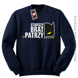 STARSZY BRAT PATRZY - Bluza standard bez kaptura granat