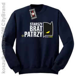 STARSZY BRAT PATRZY - Bluza standard bez kaptura granat