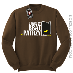 STARSZY BRAT PATRZY - Bluza standard bez kaptura brąz 